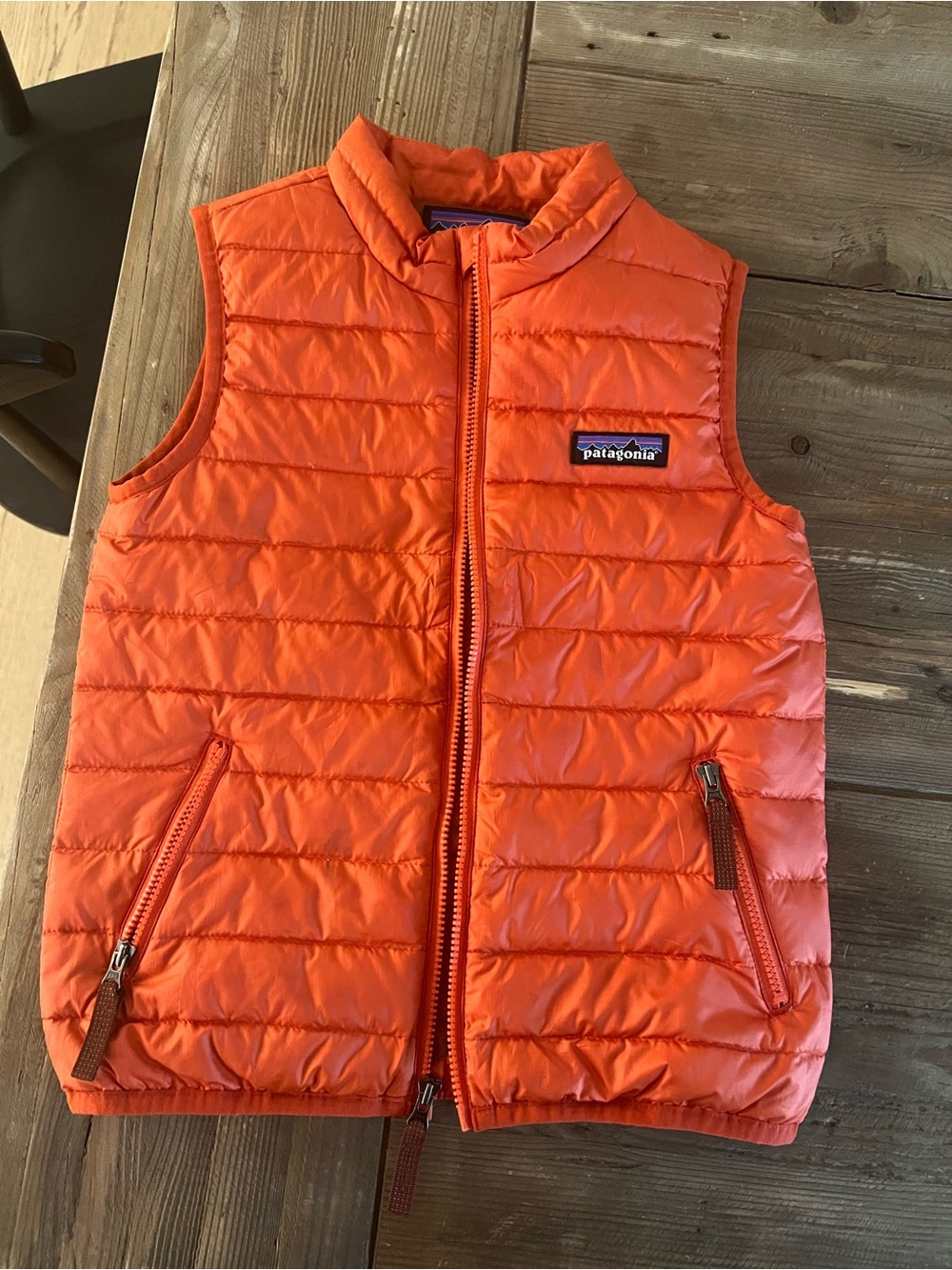 Patagonia Orange Kids Puffer Vest
